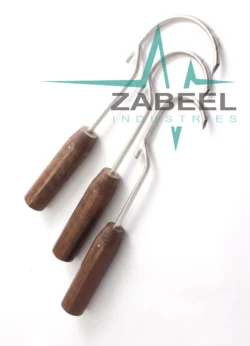 Wire Passer Small Medium Large Fiber Handle Set of 3 Pcs Orthopedic Instruments