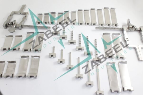 McCulloch Micro Discectomy Lumbar Retractor 38 PCs Silver Set By ZaBeel Industries
