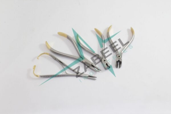 Distal End Ligature TC Wire Cutter Mathieu Needle Holder Weingart Plier 4PCs Set By ZaBeel Industries