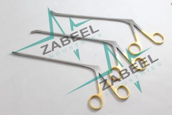 Laminectomy Intervertebral Disc Rongeur Down Straight Up 4 mm x 22 cm 3 PCs Set By ZaBeel Industries