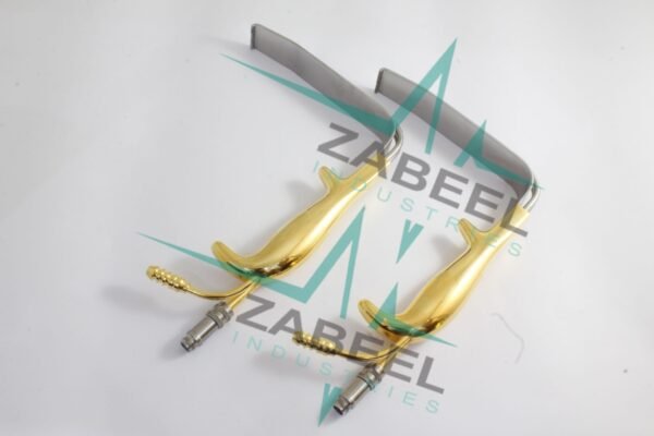 Ferreira Breast Retractor 30mm x 15cm Fiber Optic Light Guide and Suction Tube Set By ZaBeel Industries
