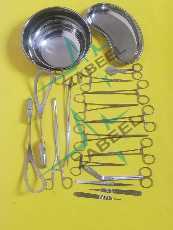 Delivery Set 16 Pcs GYN Surgical Instruments Best Quality By ZaBeel Industries