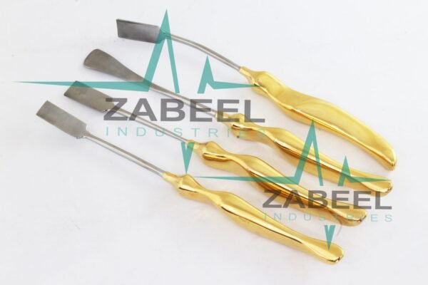Brow Lift & Face Lift Instruments Scalp Elevator 4 PCs Set Plastic Surgery By ZaBeel Industries