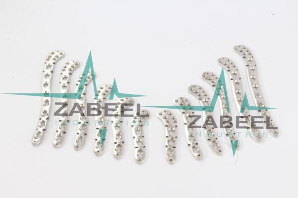 2.7mm 3.5 mm LCP Superior Anterior Clavicle Plates with lateral extension 316L Steel by ZaBeel Industries
