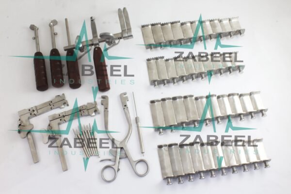 Casper Cervical Vertebral Column Retractor Frame 57 PCs Set Stainless Steel By ZaBeel Industries