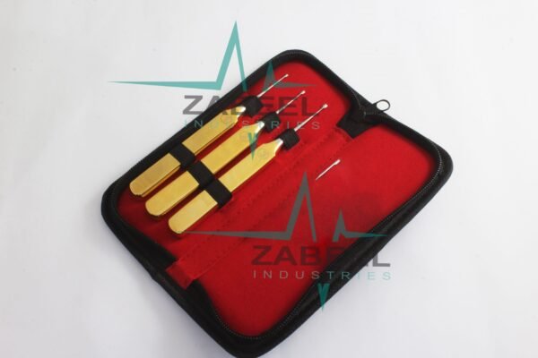 Crown & Bridge Removal System, Crown Remover Dental Crowns Gold Color 3 PCs Set By ZaBeel Industries