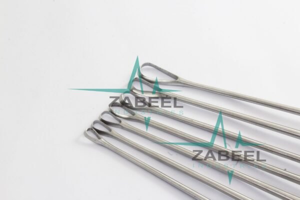 Recamier Uterine Curette Sharp Malleable 7mm - 16.5mm x 30cm (set of 7) Surgical By ZaBeel Industries