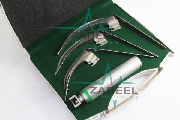 Mccoy Flexi-Tip Fiberoptic Led Laryngoscope Medium Handle Blade Size : 2&3&4 Set By ZaBeel Industries