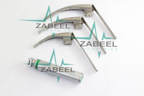 Mccoy Flexi-Tip Fiberoptic Led Laryngoscope Medium Handle Blade Size 2&3&4 By ZaBeel Industries