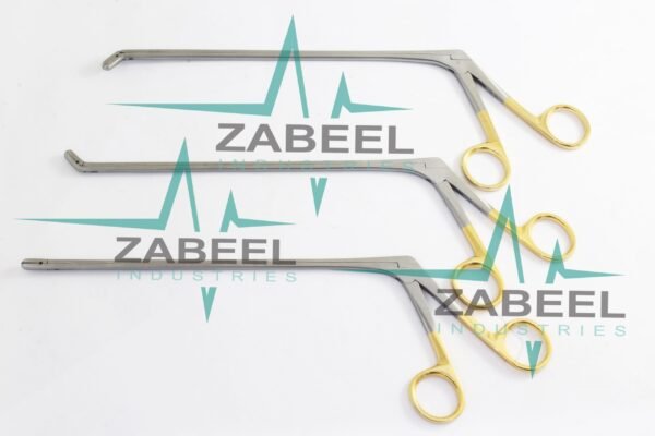 3 PCs of Laminectomy Intervertebral Disc Rongeur Set Down, Straight, Up 4mm*22cm