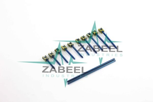 3.5mm Pedicle Screw Fixation And Rod Spine Posterior Spine System Set of 18 PCs by ZaBeel Industries