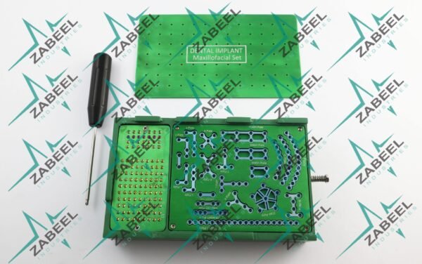 Maxillofacial CMF Mini Plate Reconstruction Plates & Screws Titanium 2.0mm Kit by ZaBeel Industries