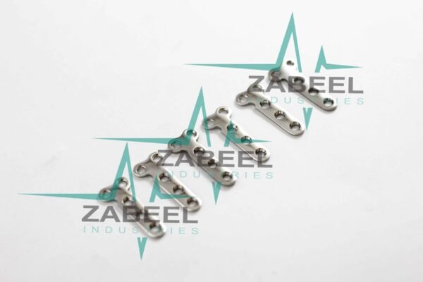 2.0mm T Plate Mini Fragments Ortho/Vet Implants by ZaBeel Industries