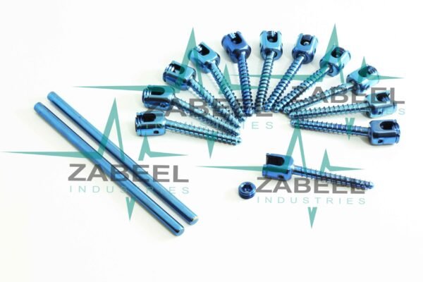 3.5mm Pedicle Screws Fixation & Rods Posterior Spine Surgery System Set of 14 PCs by ZaBeel Industries