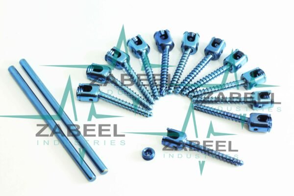 5.5mm Pedicle Screws Fixation & Rods Posterior Spine Surgery System Set of 14 PCs by ZaBeel Industries