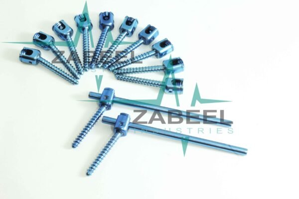 6.5mm Pedicle Screws Fixation & Rods Posterior Spine Surgery System Set of 14 PCs by ZaBeel Industries