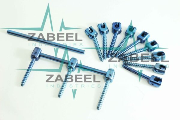 4.5mm Pedicle Screws Fixation & Rods Posterior Spine Surgery System Set of 14 PCs by ZaBeel Industries