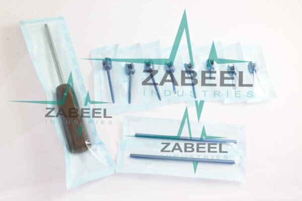 5.5mm Pedicle Screw Fixation And Rod Spine Posterior Spine System Set of 19 PCs by ZaBeel Industries