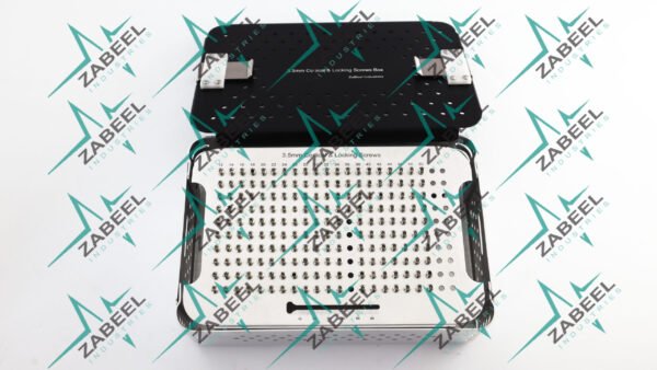 3.5mm Locking Screws Box, Rack, Sterilization Case Almunium By ZaBeel Industries