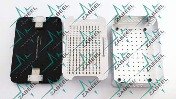 3.5mm Cortical Screws Box, Rack, Sterilization Case Almunium By ZaBeel Industries