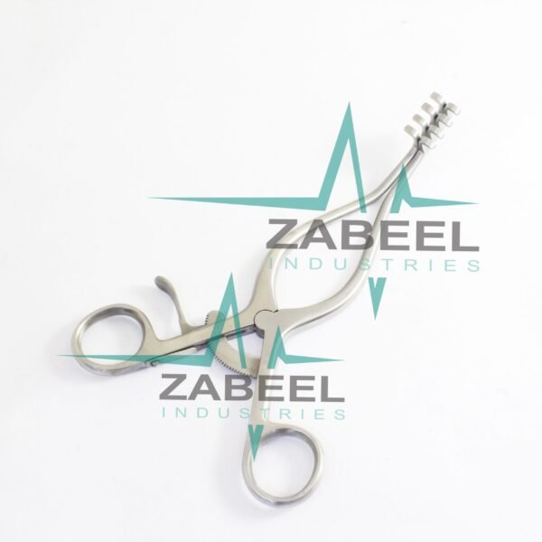 Anderson Adson Self Retaining Retractor 4 x 4 Blunt Prongs Curved 20 cm Zabeel