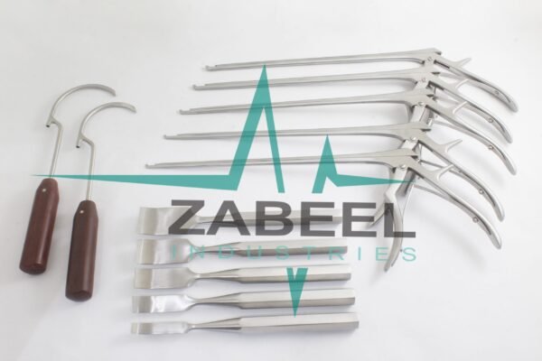 Codman Lumber Kerrison Rongeurs 12" w Chiels & Wire passer Surgical Orthopedic By ZaBeel Industries
