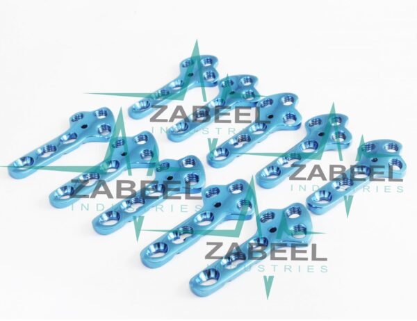 2.0mm TPLO Locking Plate Set of 10 Pieces Titanium Veterinary Implants by ZaBeel Industries