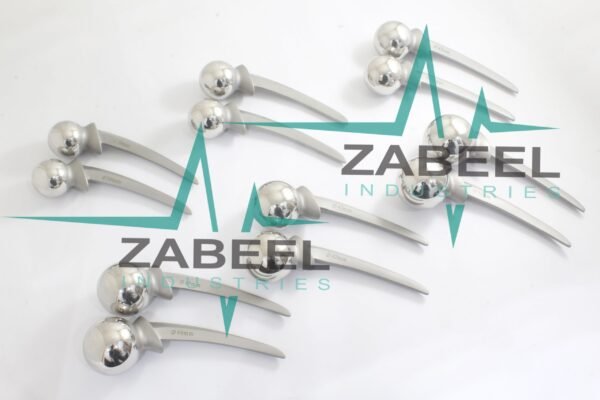 Thompsons Hip Prosthesis Standard Stem 12 Pieces Set Orthopedic Implants By ZaBeel Industries