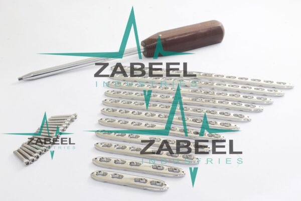 3.5mm LCP (Locking Compression Plate) & Locking Screws & Screw Driver Set of 212 Pcs Ortho/Vet Instrument by ZaBeel Industries