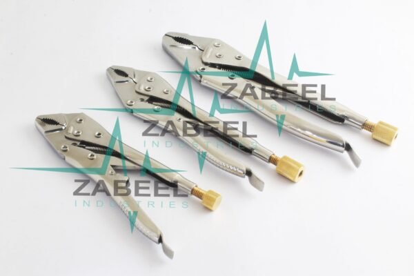 Vise Grip Plier Large Medium Small set of 3 piece orthopedic Instruments