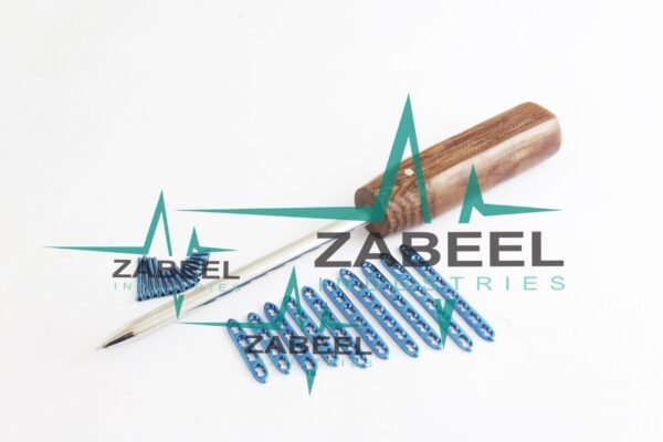 2.0mm Locking Compression Plate (LCP) & Locking Screw Set & Driver 91 Pc Ortho/Vet Instrument + 1 PC of Hex Screw Driver by ZaBeel Industries