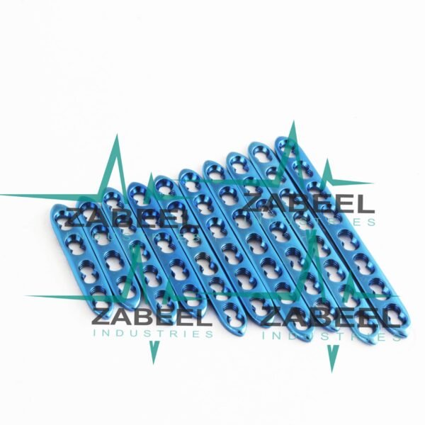 1.5mm – 2.0mm LCP (Locking Compression Plate ) Plates Mini Fragments 10 PCs of Different Number of Holes by ZaBeel Industries