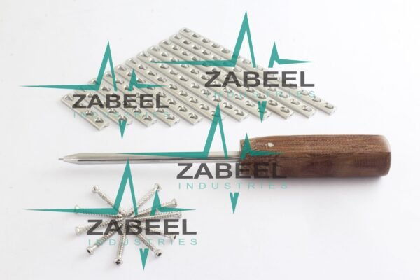 3.5mm DCP (Dynamic Compression Plate) & 4.0mm Cancellous Screws & Screw Driver Set of 142 Pcs Ortho/Vet Instrument by ZaBeel Industries