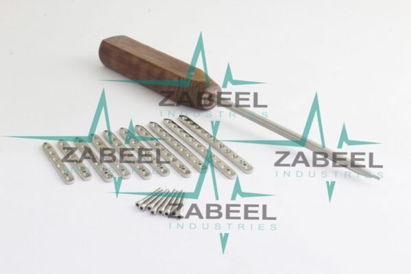 1.5mm Locking Plates & Locking Screws Set & Driver 91 Pcs Ortho/Vet Instrument + 1 PC of Hex Screw Driver by ZaBeel Industries