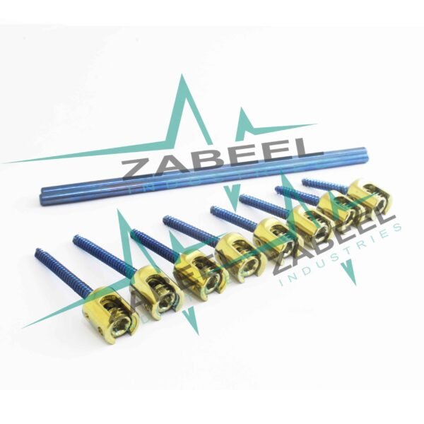 6.5mm Pedicle Screws Fixation for Spine Fusion System Set of 19 PCs by ZaBeel Industries