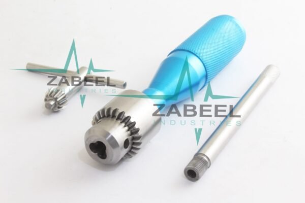 Hand Drill silver & blue 1 PCs 16 cm orthopedics Instruments Zabeel Industrie