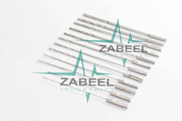Quick Coupling Bone Drill bits 1.1, 1.5, 2.0, 2.5, 2.7, 3.5 Orthopedic Surgery By Zabeel Industries