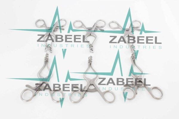 6 PCs Weitlaner Retractors 4.5" Blunt 3x2 Prongs Surgical Veterinary Instruments