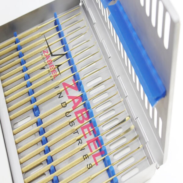 Rhoton micro dissector expanded 20 PCs Plasma Coating Titanium Gold Color Steel case Dental Instrument