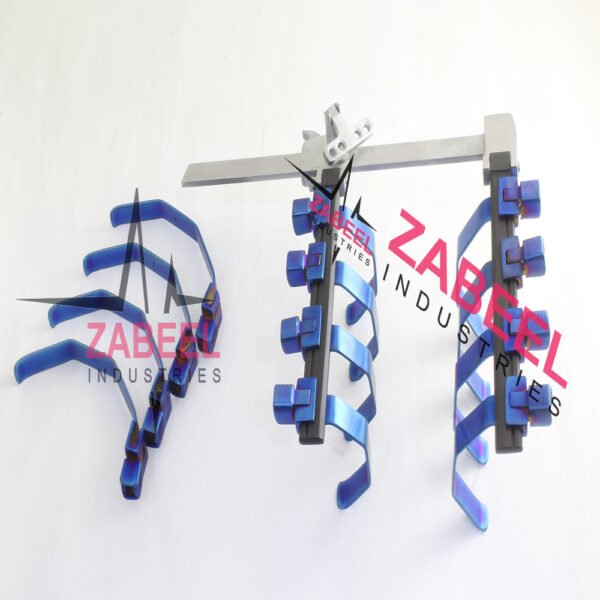 Super slide cravical Retractor Blades Blue Color 13 PCs Set