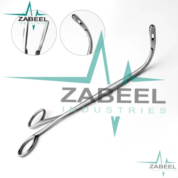 4 Randall Kidney Stone Forceps 8.25″ Half Curved By ZaBeel Industries