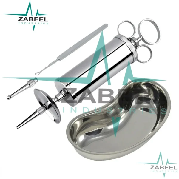 3 Pcs Ear Wax Cleaning Kit Ear Syringe 2 oz & Kidney Bowl 6″ By ZaBeel Industries