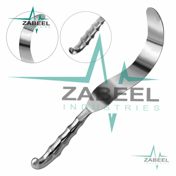 Deaver Retractor 1″x13″ with Hollow Grip Handle By ZaBeel Industries
