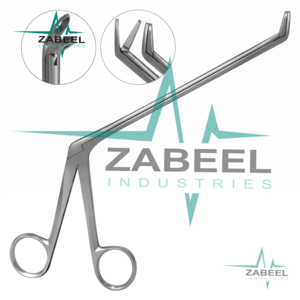 Blakesley Nasal Forceps Angled 45 Degree 4x12mm Pointed Fenestrated Cup By ZaBeel Industries