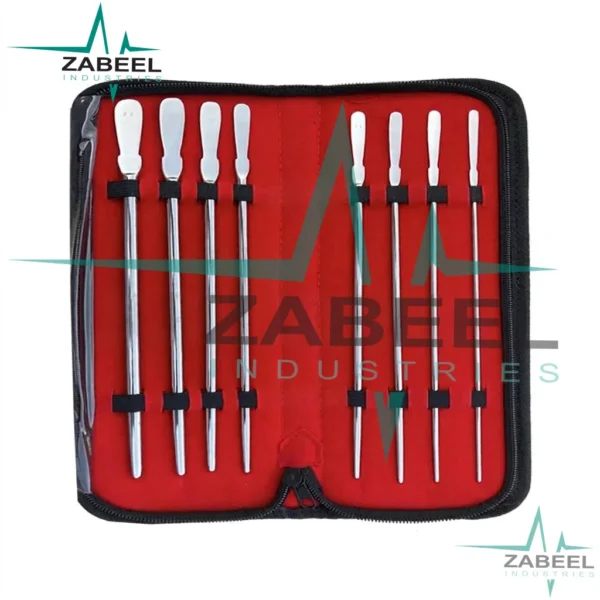 8 Pcs Dittel Urethral Sounds Set 11.5″ Single Ended Urology Instruments By ZaBeel Industries