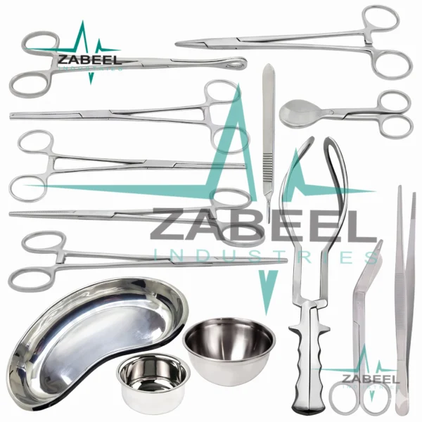 16 Pcs Basic Delivery Set Gynecology Surgical Instruments By ZaBeel Industries