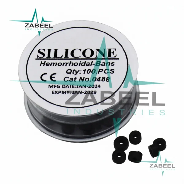 100 Pcs O Ring Silicone Hemorrhoid Bands By ZaBeel Industries