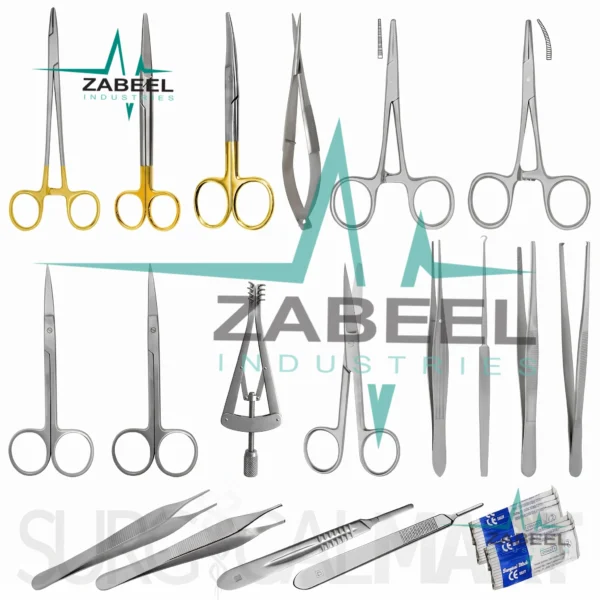 26 Pcs Dermal Excision Kit By ZaBeel Industries