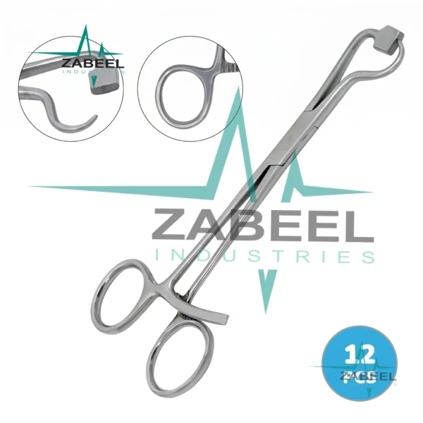 12 Pcs Plate & Bone Holding Forceps Set 5.5″ By ZaBeel Industries