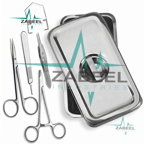 10 Pcs Basic Eye Kit with Stainless Steel Box By ZaBeel Industries